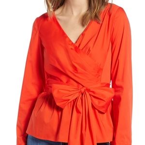 NWT 1901 Faux Wrap Top